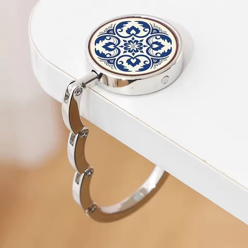 Cream Medallion design bag holder